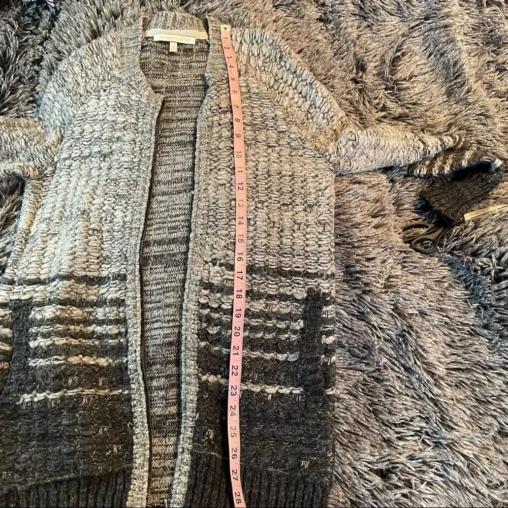Victoria’s Secret Alpaca Wool Blend Zipper Cardigan Sweater